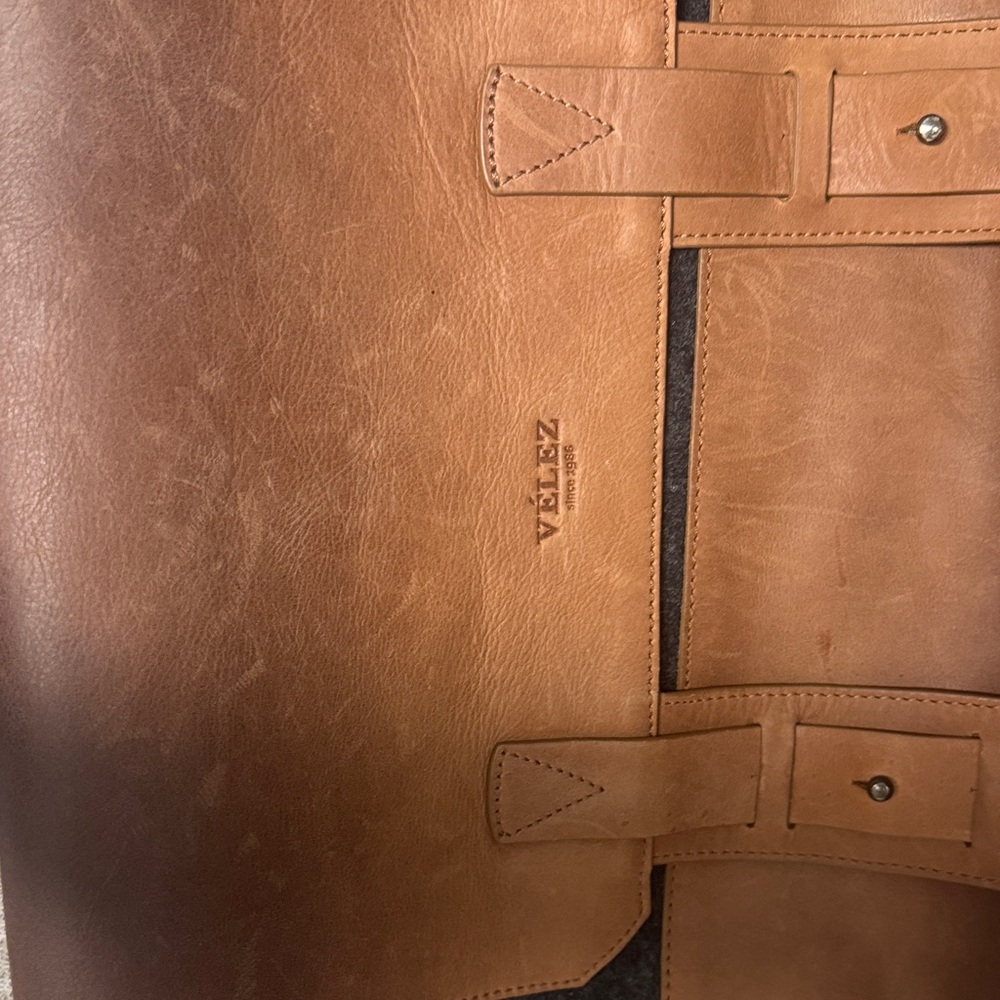 Velez Brown and Black Men's Backpack Leather - Picture 4 of 6